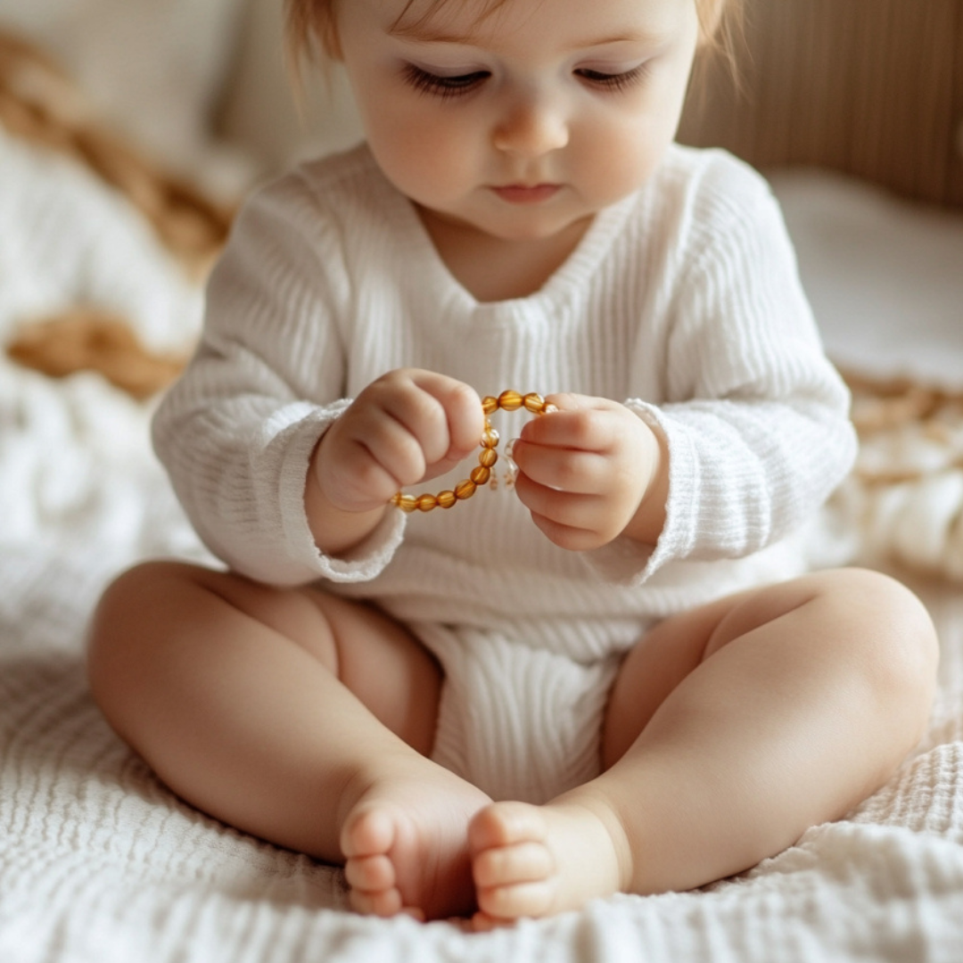 amber teething necklace